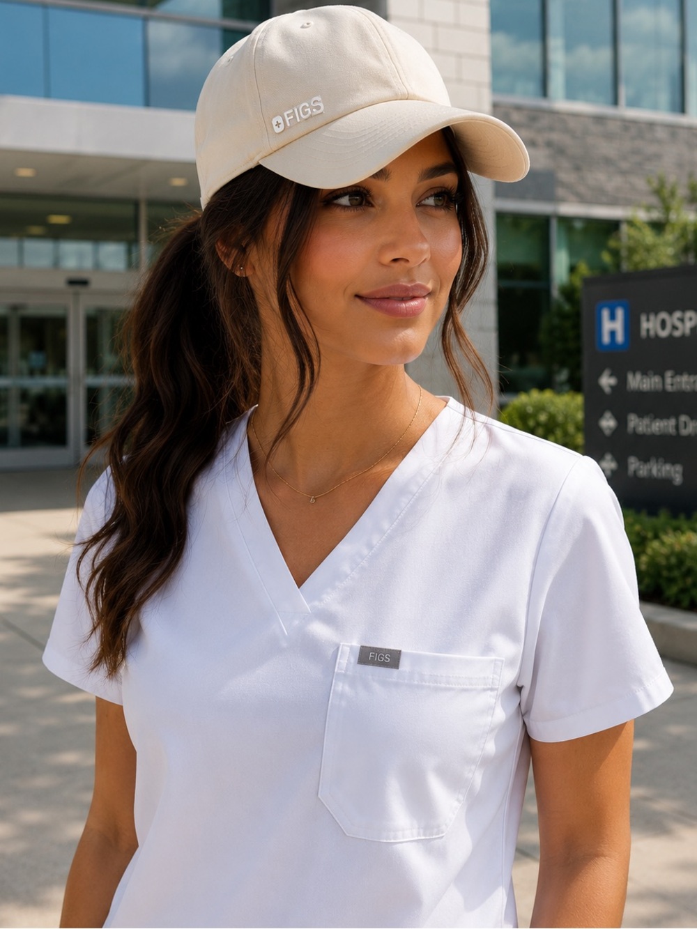 FIGS Performance Scrub Cap NWOT Adjustable Logo Hat